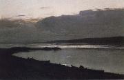 Levitan, Isaak Evening at the Wolga oil on canvas